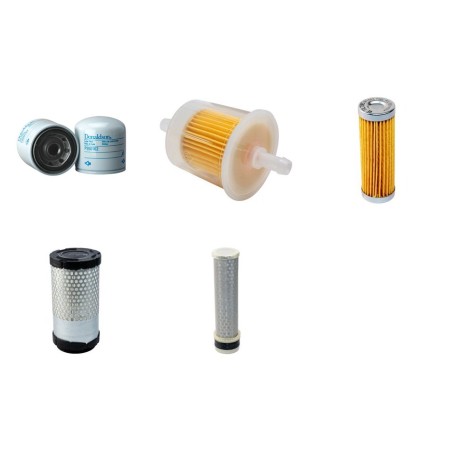 Filter Kit for Kubota U 10 Air Oil Fuel Filters with Kubota D 722BH Engine