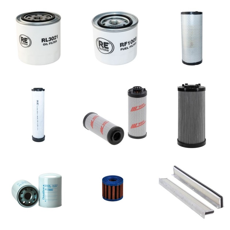 Filter kit for Merlo P25.6 with Kubota V3307-Dit-Eu2 Engine 2009-