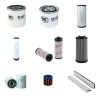 Filter kit for Merlo P25.6 with Kubota V3307-Dit-Eu2 Engine 2009-