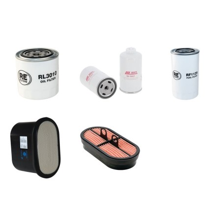 Filter kit for Merlo P32.6L PLUS Air Oil Fuel Filters with Kubota V3800CRT Engine Year 2014