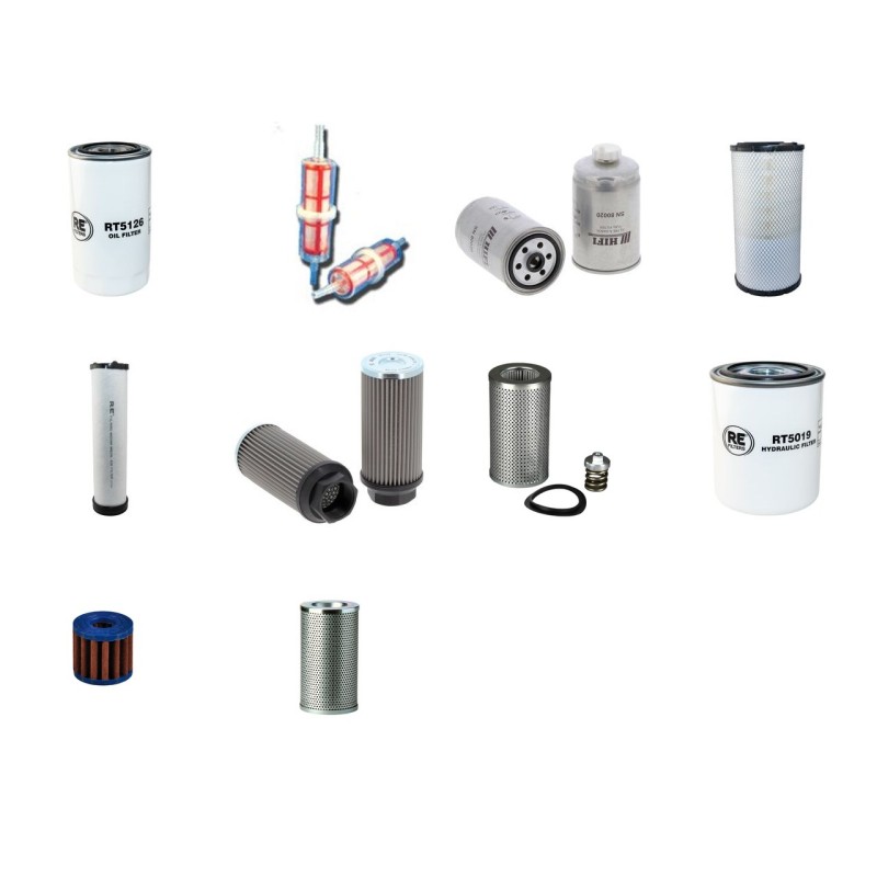 Filter kit for Merlo ROTO 40.25MCSS with Iveco F4G00684GD Engine