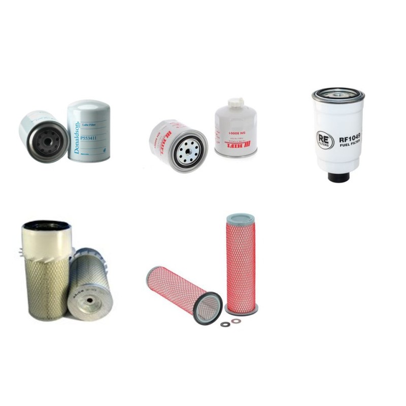 Filter kit for New Holland 7530 Air Oil Fuel Filters with New Holland 331CID Engine