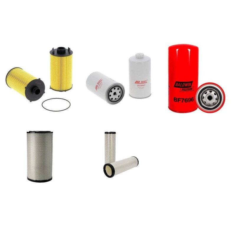 Filter kit for New Holland CX8070 Air Oil Fuel Filters with Iveco Cursor9 Engine Year 2007- 364 CH