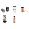 Filter kit for New Holland E135B Air Oil Fuel Filters with Mitsubishi D04FRTAA Engine Serial No NALA 09774- Year 04.10-