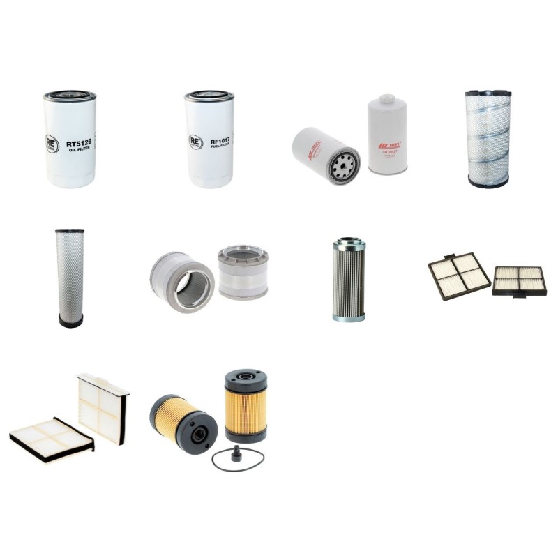 Filter kit for New Holland E305C with Iveco-Cummins Engine Year 2011-