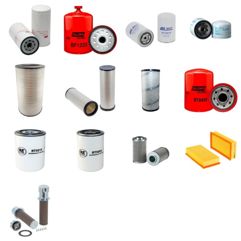 Filter kit for New Holland FX28 with Iveco Engine Serial No 218001-