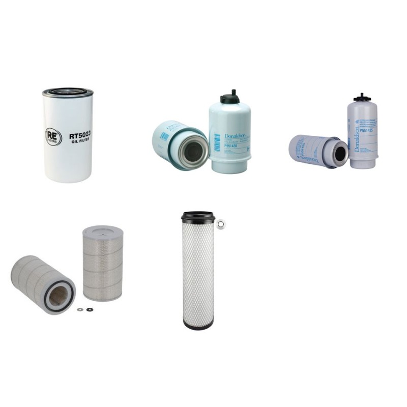 Filter kit for New Holland RG140 Air Oil Fuel Filters with Cummins 6BTA5.9 Engine