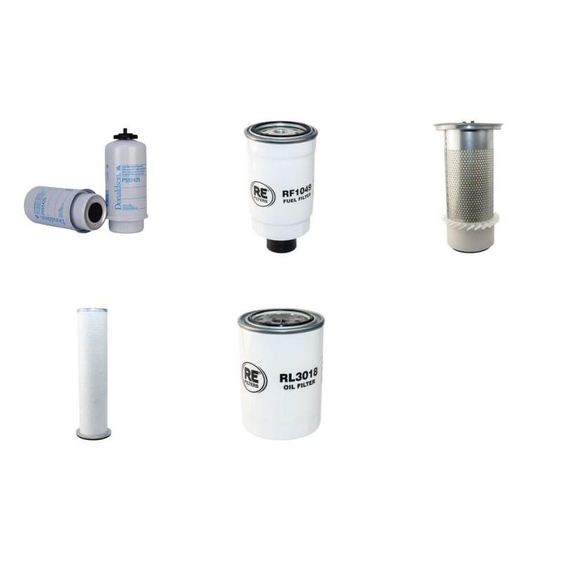 Filter kit for New Holland LB110 Air Oil Fuel Filters with CNH Engine