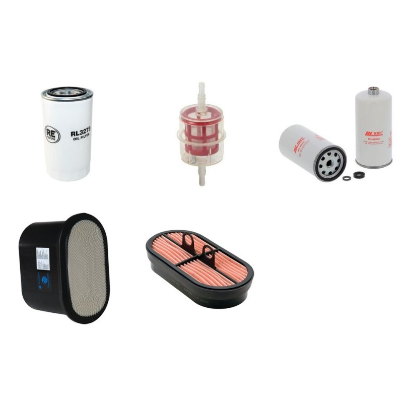 Filter kit for New Holland T5070 Air Oil Fuel Filters with New Holland NEF Engine Year 2008-