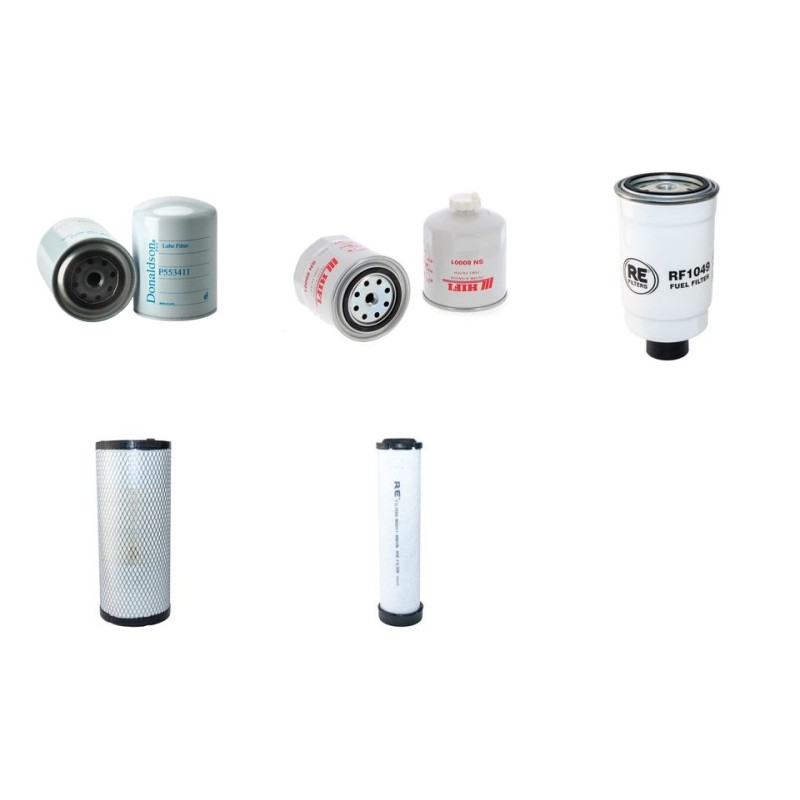 Filter kit for New Holland TD55D Air Oil Fuel Filters with Iveco 8045.06 Engine