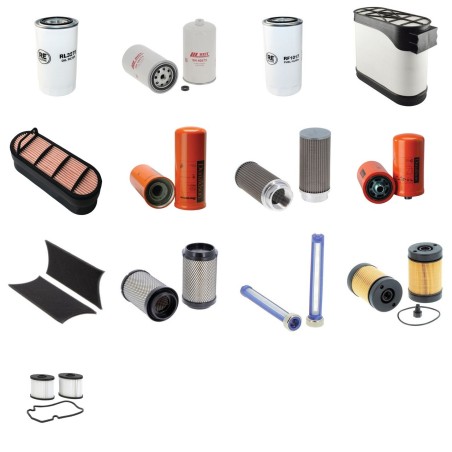Filter kit for Case (Poclain) 821 F with CNH F4HFE613X Engine  YR 2013- TIER IV I