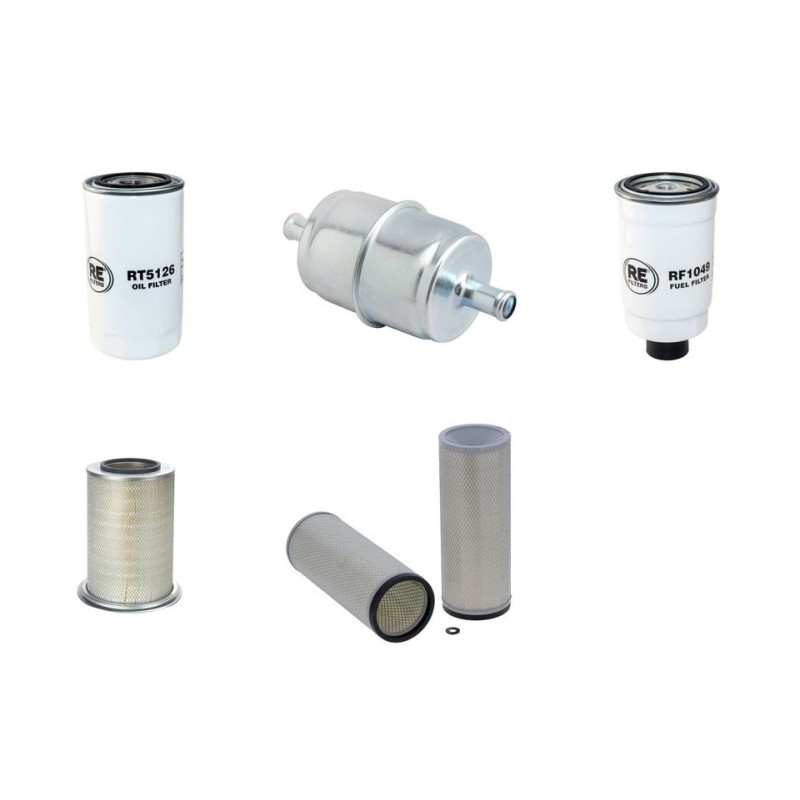 Filter kit for New Holland VL630 Air Oil Fuel Filters with Cummins / Iveco Engine