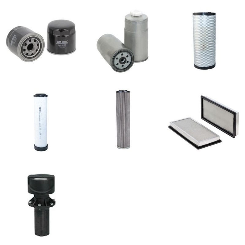 Filter kit for New Holland W60BTC with CNH F5C/E9454C Engine