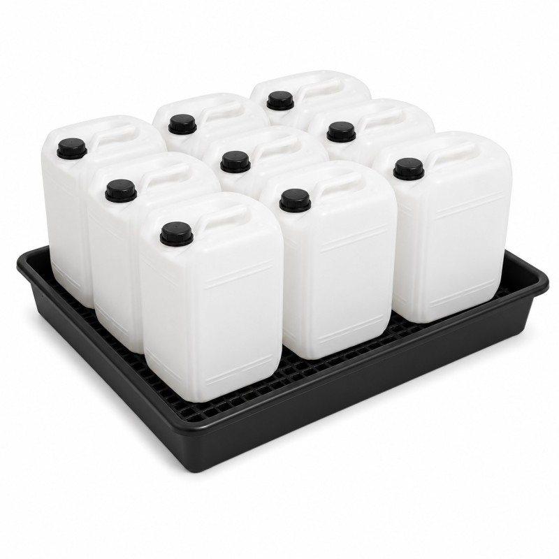 Drip Tray for 9 x 20L Drums with Grid - 100L Sump | Rico Europe