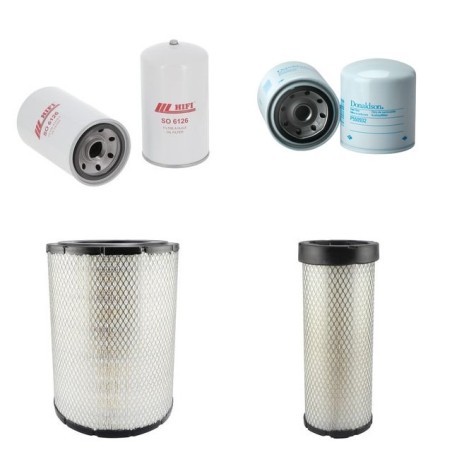 Filter Kit for Sany SY215C-8 Air Oil Fuel Filters with Mitsubishi 6D34-TL engine 