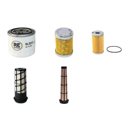 Filter Kit for Thwaites AD3T with Yanmar 3Tne88 engine 2002-