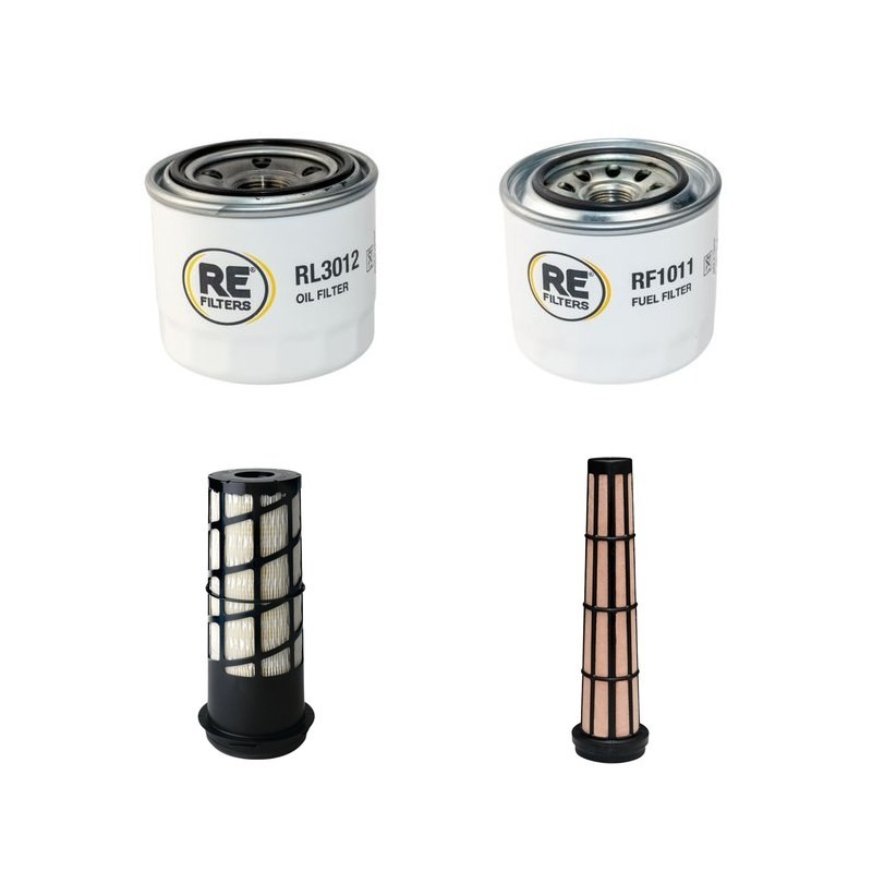 Filter Kit for Thwaites Mach 422 Air Oil Fuel Filters with Yanmar engine