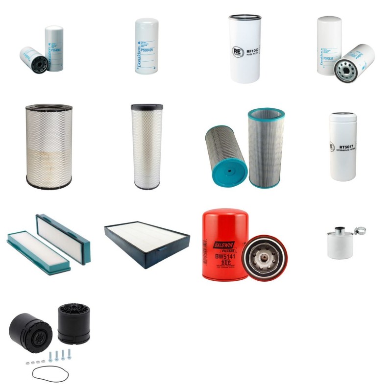 Filter Kit for Volvo A 25D Filter Service Kit with Volvo D10B-ACE2 engine Serial No 15600-