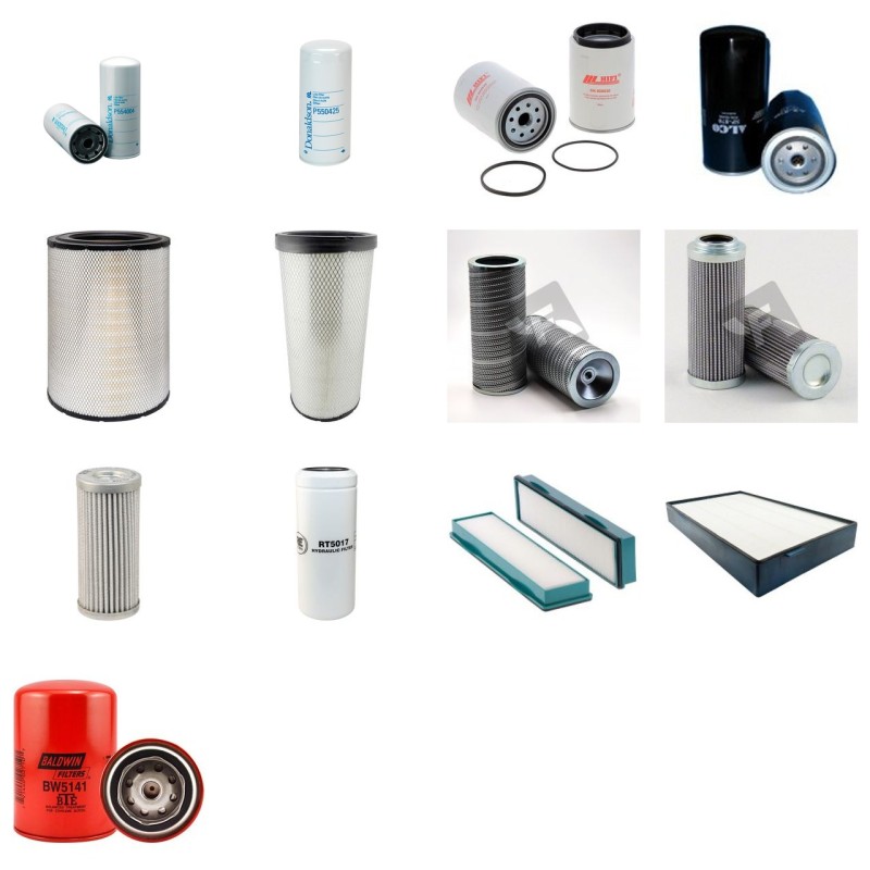 Filter Kit for Volvo A 35 E Filter Service Kit with Volvo D12 engine  YR -2009