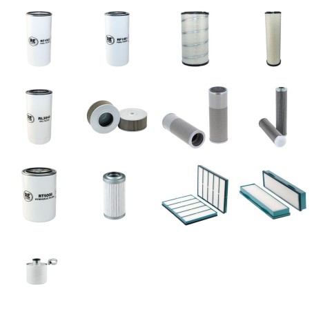 Filter Kit for Volvo EC 240 C Filter Service Kit with Volvo D7Ebe3 engine 01.07-