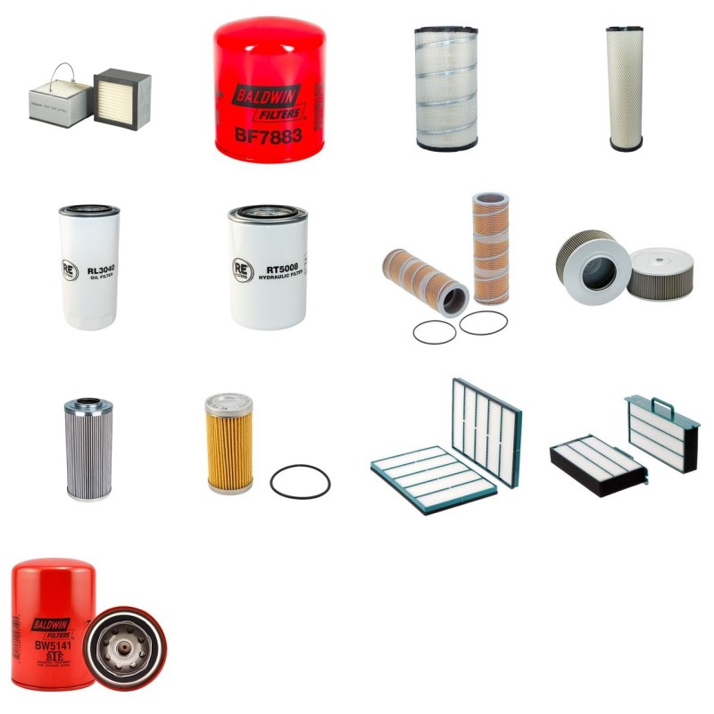 Filter Kit for Volvo EC 290 B-LC Filter Service Kit with Volvo D7DEAE3 engine  YR 2001-