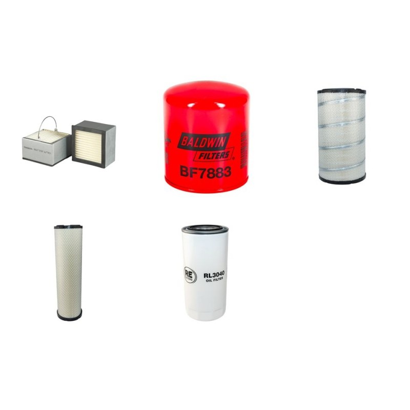 Filter Kit for Volvo EC 290 B-LC Filter Service Kit Air Oil Fuel Filters with Volvo D7DEAE3 engine  YR 2001-