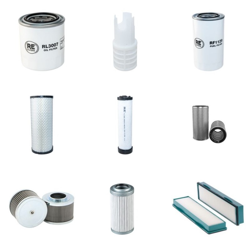 Filter Kit for Volvo EC 55 C Filter Service Kit with Yanmar 4Tnv94L-Xvc6U engine Serial No 110001-2010-
