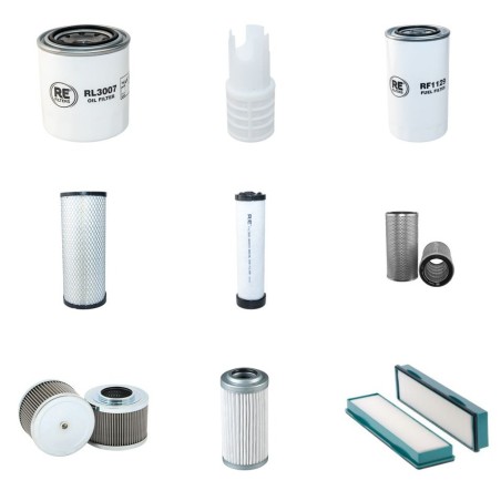 Filter Kit for Volvo EC 55 C Filter Service Kit with Yanmar 4Tnv94L-Xvc6U engine Serial No 110001-2010-