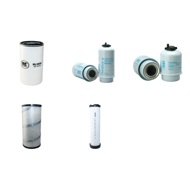 Filter Kit for Volvo MC 110 C Filter Service Kit Air Oil Fuel Filters with TCAE-55 engine  YR 2012-