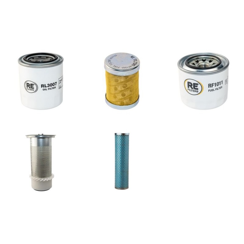 Filter Kit for Yanmar C50R-2 Air Oil Fuel Filters with Yanmar Engine