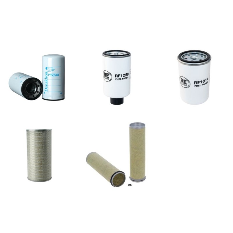 Filter kit for Case CF 60 Air Oil Fuel Filters with Cummins 6CTA8.3 Engine  YR 2002-