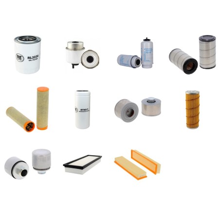 Filter kit for Case CVX 150 with Sisu Engine 2011-