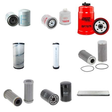Filter kit for Case JX 90 U with Iveco Engine 2002-2009 HP 88 CH