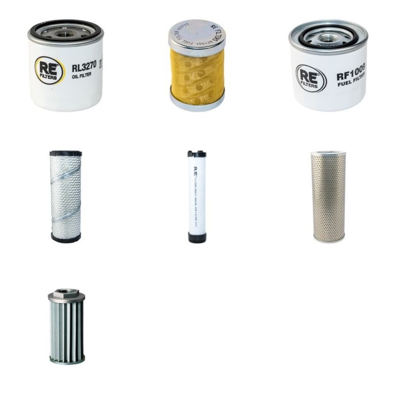 Filter kit for Case Poclain 31 with Perkins Engine
