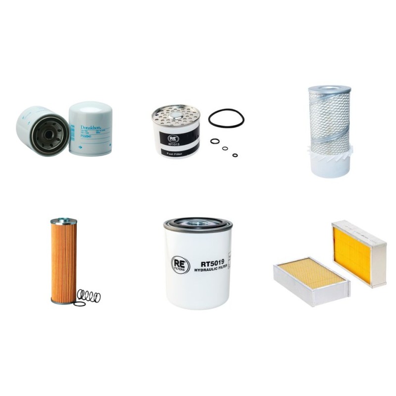 Filter kit for Case 221 B PLUS with Perkins 704-30 Engine  YR 1999-2001