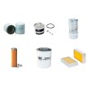 Filter kit for Case 221 B PLUS with Perkins 704-30 Engine  YR 1999-2001