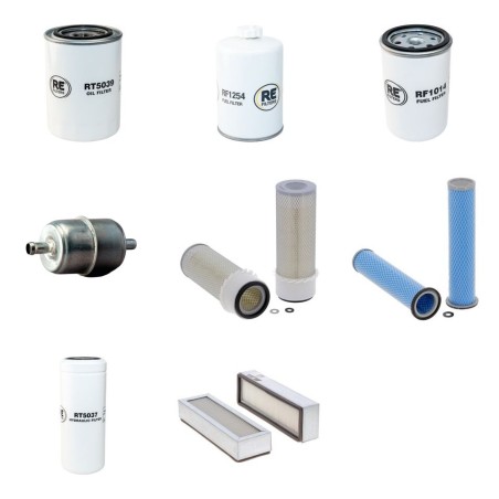 Filter kit for Case Poclain 580 K with Cummins Engine