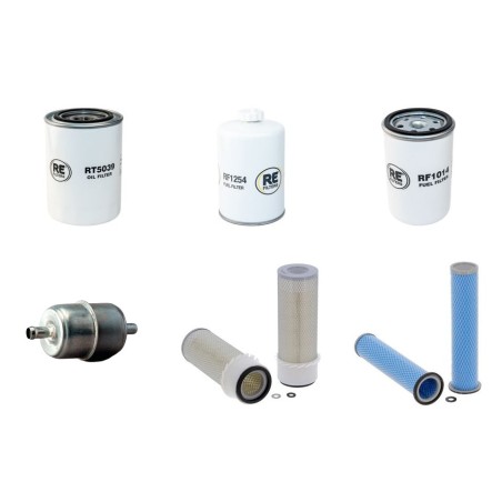 Filter kit for Case 580 K Air Oil Fuel Filters with Cummins Engine