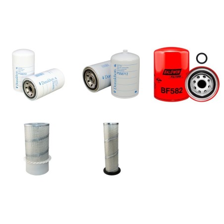 Filter kit for Case 1150 B Air Oil Fuel Filters with Case 451 Engine