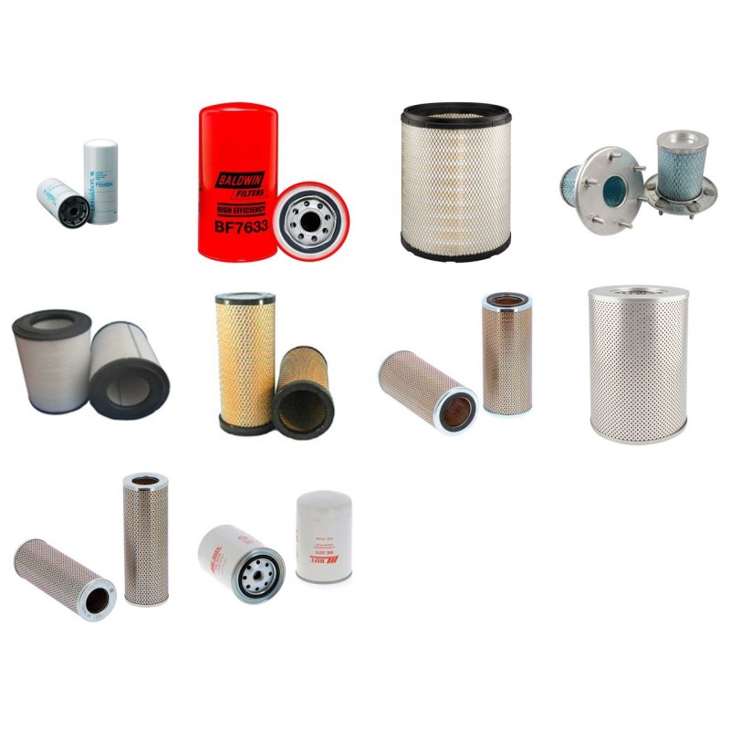 Filter kit suitable for CAT 225 Serial No 76U1-