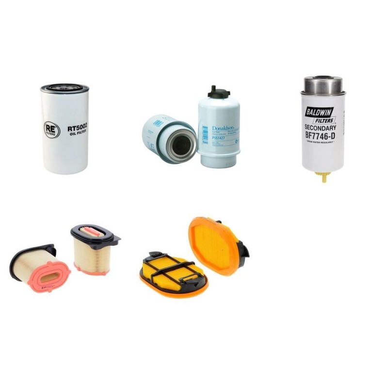 Filter kit suitable for CAT 442E with CAT 3054C DIT Engine Air Oil Fuel Filters