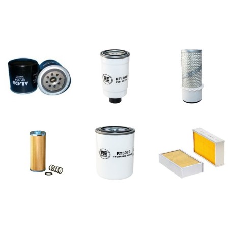 Filter kit for Case (Poclain) 221 B with Perkins Engine