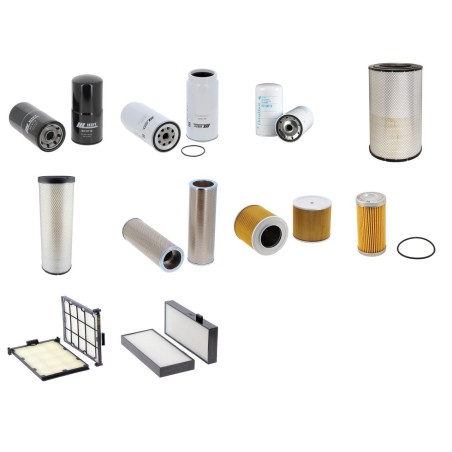Filter Kit for Doosan DX340LC  with Doosan DL 08 Engine Year 2007-