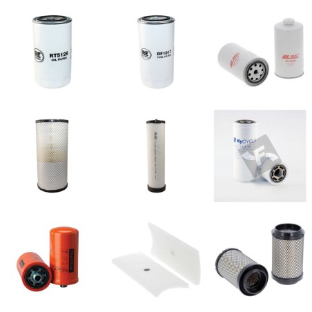 Filter kit for Case Poclain 521 E T3 with Cnh Engine TIER III