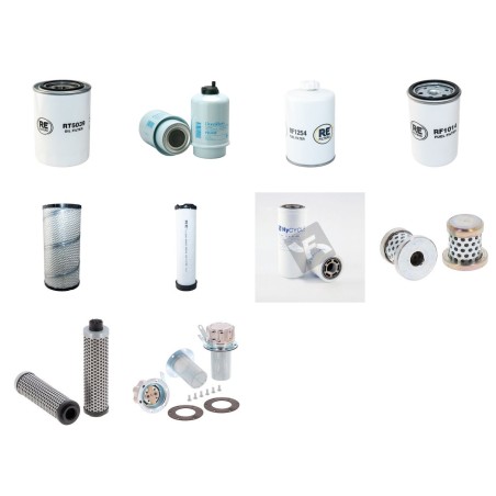 Filter kit for Case (Poclain) 588 with Case 4T390 Engine
