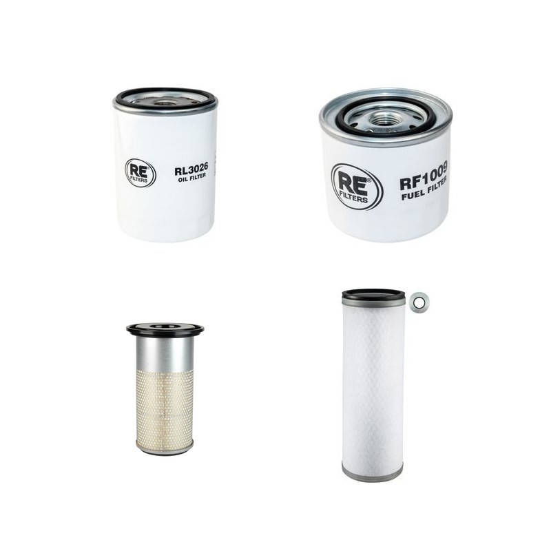 Filter Kit For Hitachi EX 100 M-2 Filter Service Kit Air Oil Fuel Filters with Isuzu 4BD1 Engine