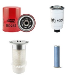 Filter Kit For Hitachi EX135 Filter Service Kit Engine Air Oil Fuel (Air Fins)