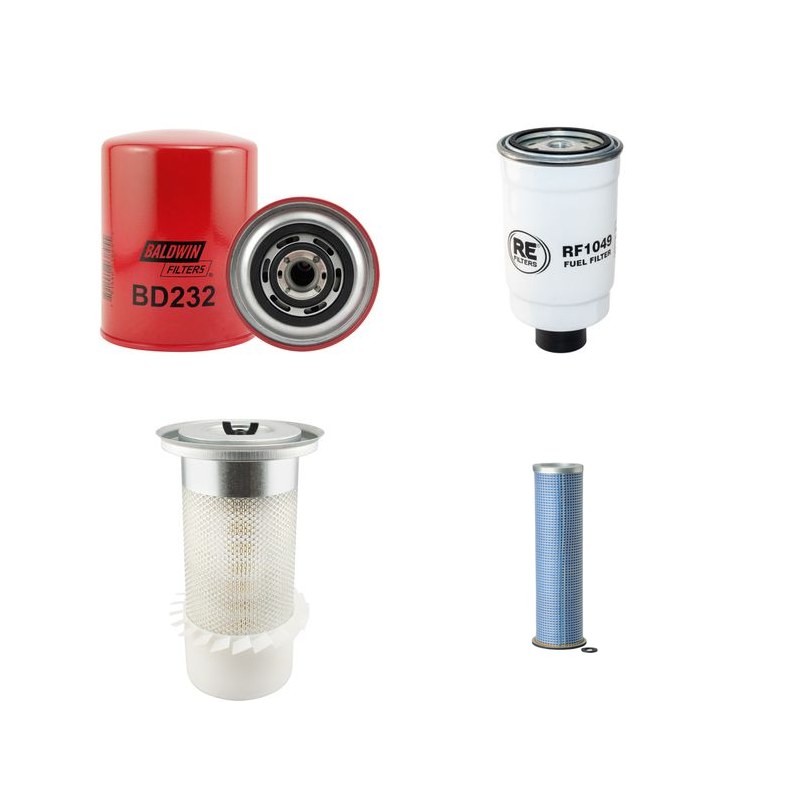 Filter Kit For Hitachi EX135 Filter Service Kit Engine Air Oil Fuel (Air Fins)