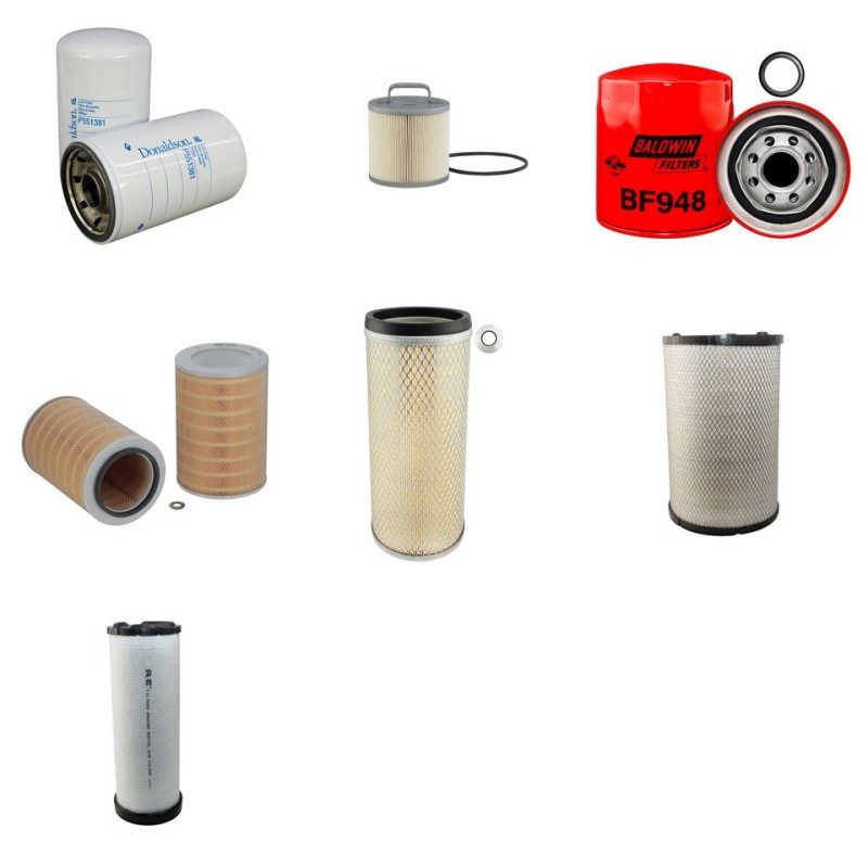 Filter Kit For Hitachi EX 220 LC Filter Service Kit with HINO H 06C-T Engine