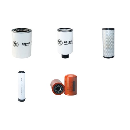 Filter kit for Case Poclain 85 XT with Case Engine